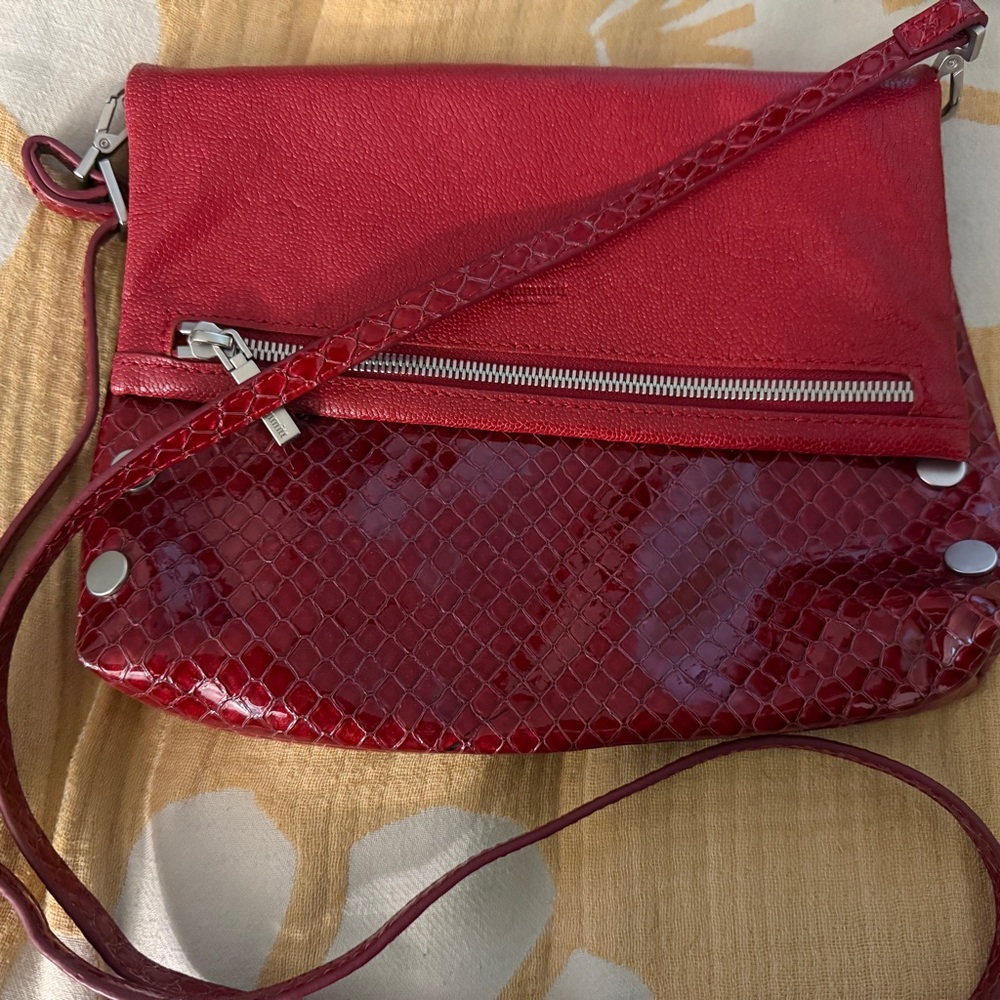 HAMMITT Red Run VIP, Red Leather Crossbody Bag